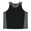 Mens Premier Sports Singlets Black Ashe